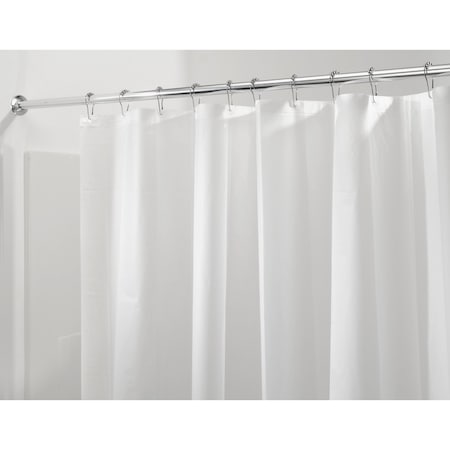 IDesign 72 In. H X 72 In. W Frost Solid Shower Curtain Liner PEVA